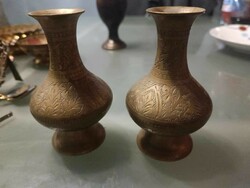 Pair of copper vases