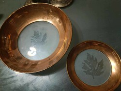 Copper plate glass inserts! 2 pcs