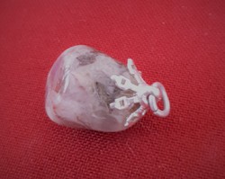 Polished amethyst pendant