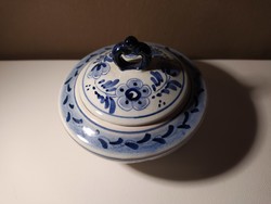 Delft porcelán bonbonier-cukortartó