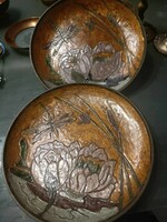 2 copper wall plates