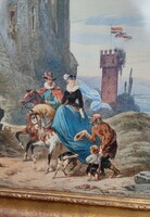 Painting by Friedrich Perlberg (1848 Nuremberg-1921 Munich) 1879