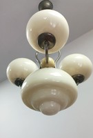 Art deco chandelier lamp with glass cover