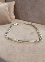 Silver engravable bracelet