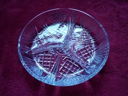 Three-part glass serving bowl for Christmas, New Year's Eve and New Year celebrations