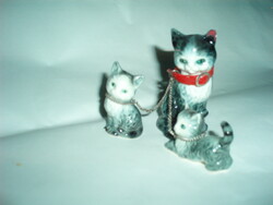 Vintage goebel miniature cat family