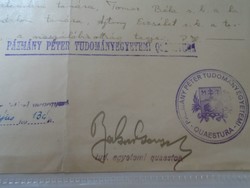 Za468.22 Péter Pázmány university of science quaestura 1948 taller - Kiskunhalas- Raksányi Sáva door