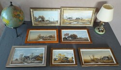 Framed paintings - farms