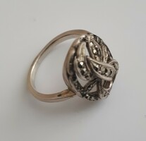 Antik markazit köves ezüst gyűrű