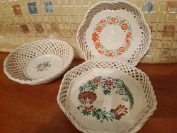 3 ceramic bowls with broken edges