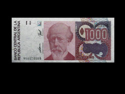 Unc - 1000 australes - argentina - 1990 (with the image of the president!)