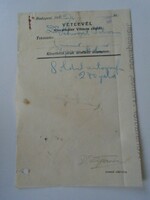 Za468.24 Receipt from Vilmos Kunstädter, 1918, Budapest