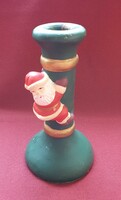 Christmas Santa ceramic candle holder