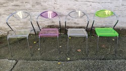 Plexiglas chairs (4 pcs.)
