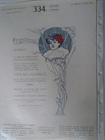 Za323b16 kner izidor gyoma békés - 1907 sample invitation from catalog - gyula- szeged-rókus