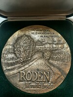 RODEN Mérnöki Iroda " Az Alapítás 15. Évfordulója Alkalmából 1991 bronz plakett szignós jelzett