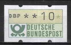 Automatic stamps 0009 (German) mi automatic 1 10 pfg post clear 1.50 euros