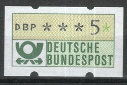 Automatic stamps 0027 (German) mi automatic 1 postal clear, numbered 5 pfg. 2.30 euros