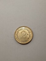 Yugoslavia 2 dinars 1986