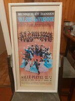Keretezett plakát, 70 cm, budapesti Strauss szimfónikus zenekar, 1994-95