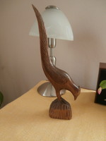 Retro vintage wooden bird sculpture