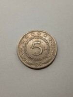 Jugoszlávia 5 dinár 1973