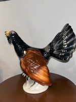 Rare hertwig katzhütte large size, hand painted, marked, porcelain grouse. Immaculate condition!