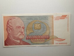 Jugoszlávia 500 000 000 000 dinár 1993 (500 milliárd) - Legnagyobb címlet!