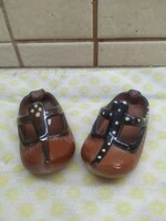 Retro, ceramic slippers, box shaped ashtray for sale! 2 pcs