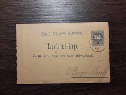 1874.Távirat-lap 35 krajczár
