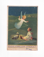 K:160 Karácsonyi Antik képeslap Vallásos 1943 postatiszta / Esztergomi Főegyházmegye / FOLTOS-FIRKÁS
