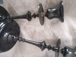 Pair of candle holders - in antique style / 2 pcs