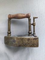 Old small copper iron