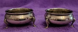2 silver-plated spice bowls (m4263)