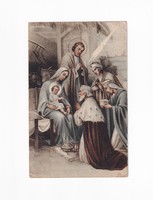 K:160 Christmas antique postcard religious