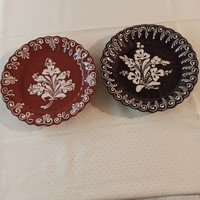 Pair of ceramic wall plates