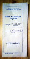 School savings bank card (1960s)