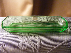 Austrian echt kristall green glass pipe toothbrush holder