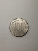 Yugoslavia 100 dinars 1988 (copper-zinc-nickel alloy)