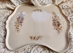 Antique birdie porcelain tray