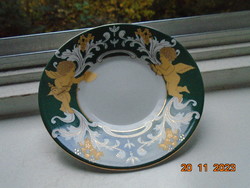 Antique art nouveau golden contour hand-painted 