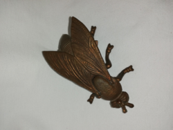 Giant bronzed openable fly ashtray