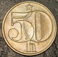 Czechoslovakia 50 heller, 1989