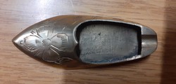 Indian slipper brass ashtray