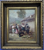 Pádly aladár oil painting, very beautiful and in a perfect frame