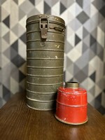 II. World War md 35 Romanian gas cylinder and filter