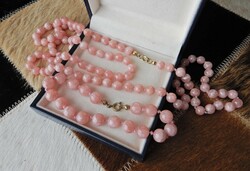 Rhodochrosite beads with bracelet