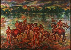 1G958 xx. Century Hungarian painter: bathers