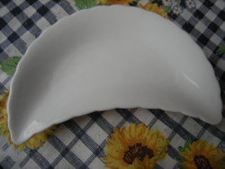 Zsolnay fehér porcelán csontos tányér
