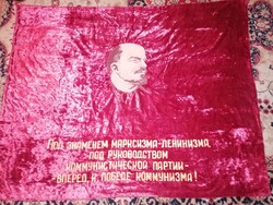 Soviet flag, red velvet